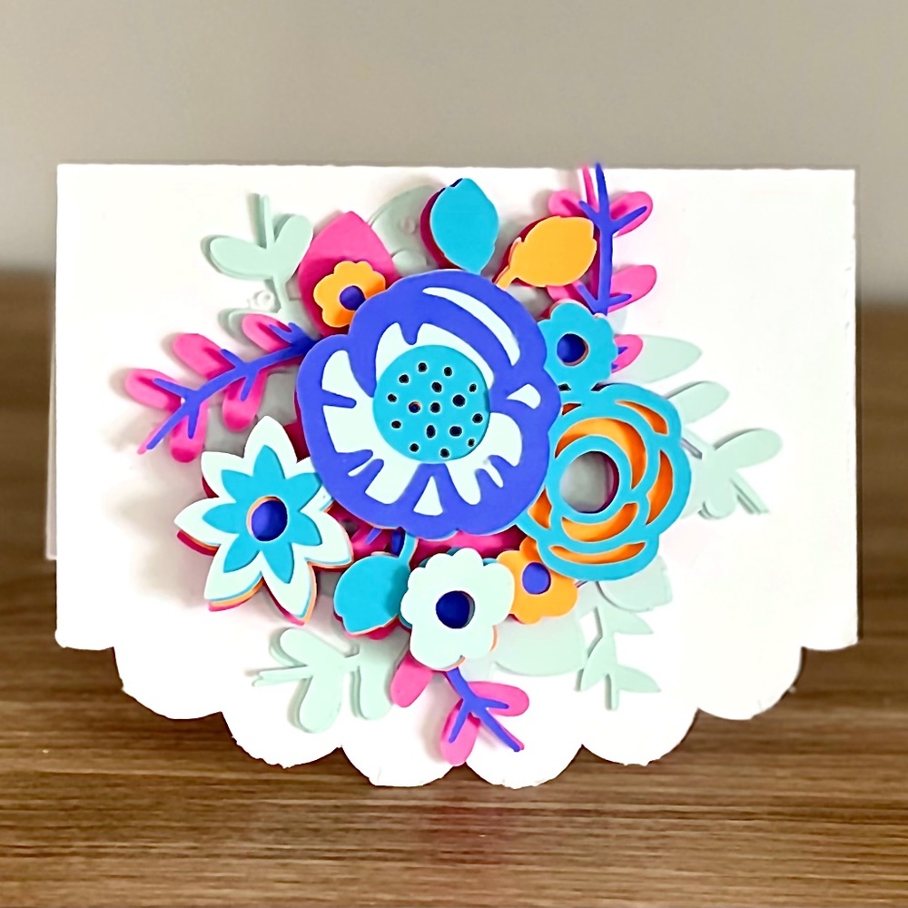 3D Floral Greeting Card